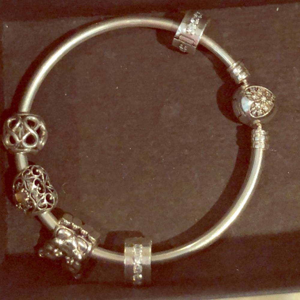Pandora bracelet with charms authentic